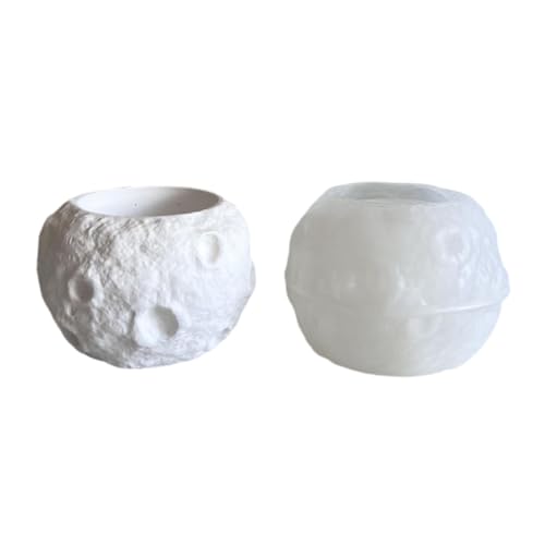 Mehrzweck-Silikon-Mond-Kerzenhalter-Form-Set, tragbar, für Harz, Gips, Bastelbedarf, verschiedene Größen Mehrzweck-Silikon-Mond-Kerzenhalter-Form-Set, tragbar, für Harz, Gips, Bastelbedarf, verschiedene Größen von yanwuwa