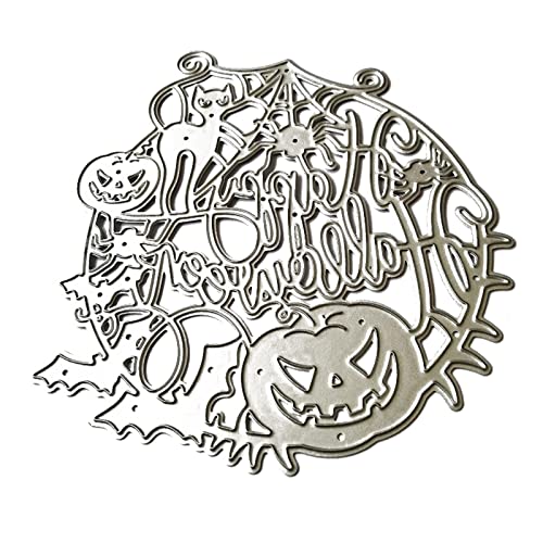 Metall-Stanzschablone "Happy Halloween", Kürbisform, Prägeschablone für Scrapbooking, dekorative Handarbeitsdekorationen Metall-Stanzschablone "Happy Halloween", Kürbisform, Prägeschablone für Scrapbooking, dekorative Handarbeitsdekorationen von yanwuwa