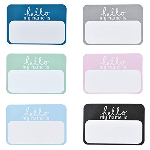 Namensschild-Etiketten, Aufschrift "Hello Name is", Ankündigungsaufkleber, Badepflegeset, Thermometer, Gesundheitswesen, 6 Stück Namensschild-Etiketten, Aufschrift "Hello Name is", Ankündigungsaufkleber, Badepflegeset, Thermometer, Gesundheitswesen, 6 Stück von yanwuwa