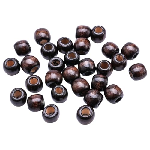 Naturholzperlen, großes Loch, Haarschmuck, Vintage-Farbe, Holzperlen für kreative Frisuren Naturholzperlen, großes Loch, Haarschmuck, Vintage-Farbe, Holzperlen für kreative Frisuren von yanwuwa