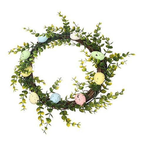 Osterkranz, bunte Blumen und Eier, Girlanden für saisonale Heimdekoration, Blumen, Haustür, Hängeornament Osterkranz, bunte Blumen und Eier, Girlanden für saisonale Heimdekoration, Blumen, Haustür, Hängeornament von yanwuwa