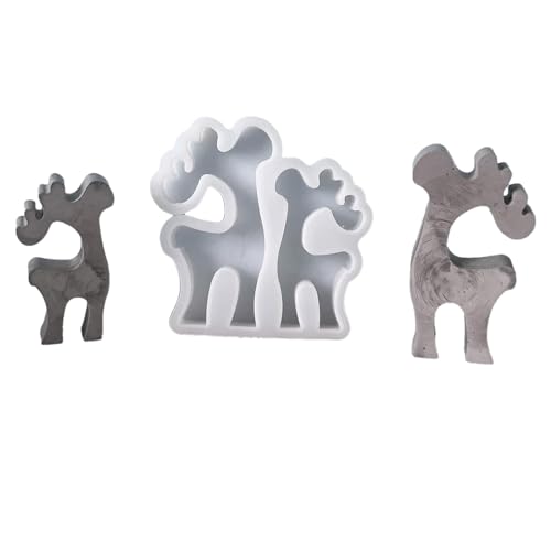Resin Countdwons Silikonform-Set, praktische Weihnachts-Doppelelch-Silikonform für Heimdekoration, Basteln von yanwuwa