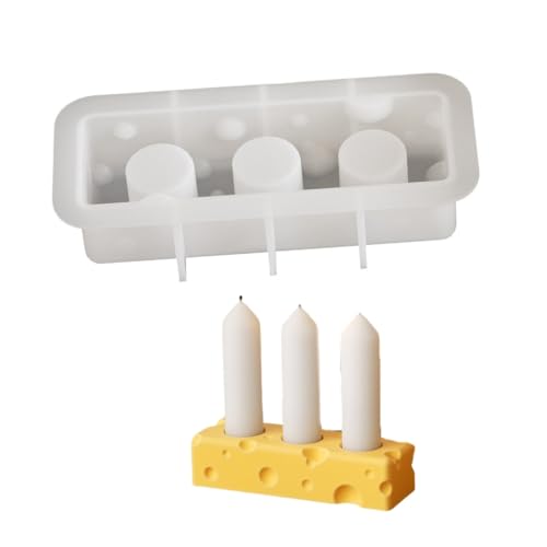 Robustes Mehrzweck-Silikon-Käse-Kerzenhalter-Form-Set, tragbar, für Harz, Gips, Bastelbedarf, verschiedene Größen Robustes Mehrzweck-Silikon-Käse-Kerzenhalter-Form-Set, tragbar, für Harz, Gips, Bastelbedarf, verschiedene Größen von yanwuwa