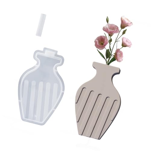 Silikonformen für Blumenvasen, Zement, Gips, Silikonformen, gestreifte Silikonvasen für Epoxidharz Silikonformen für Blumenvasen, Zement, Gips, Silikonformen, gestreifte Silikonvasen für Epoxidharz von yanwuwa