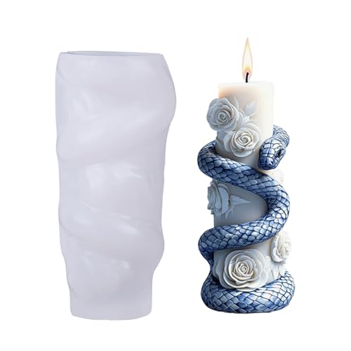 Spiralen Schlangen-Säulen-Formen aus Silikon, Blume, Schlangen, Säulen, Pflaster, Epoxidharz-Formen von yanwuwa