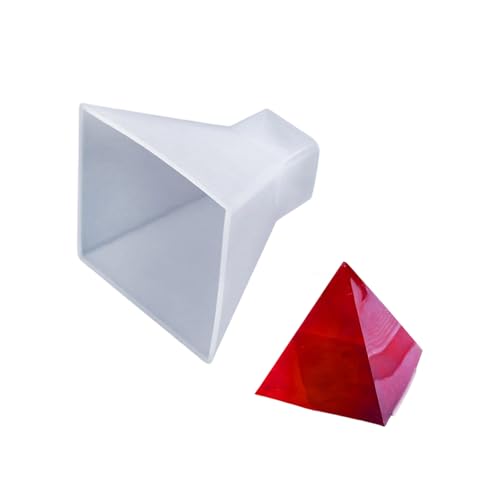 Wiederverwendbare Pyramiden-Silikonform für Harzguss, Epoxidharz, leicht zu entformen, Kerzen, Seife, Schmuckherstellungswerkzeug von yanwuwa