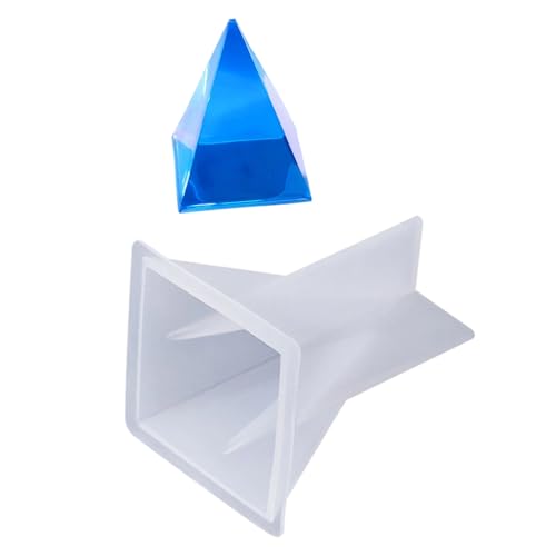 Wiederverwendbare Pyramiden-Silikonform für Harzguss, Epoxidharz, leicht zu entformen, Kerzen, Seife, Schmuckherstellungswerkzeug von yanwuwa