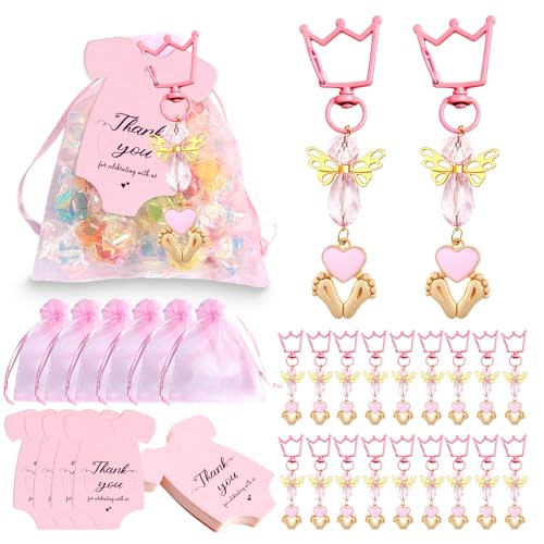 yanwuwa 20 Stück Kronen Kristall-Schlüsselanhänger und Dankeskarten Organzas-Taschen Babyparty-Zubehör Hochzeit Souvenir yanwuwa 20 Stück Kronen Kristall-Schlüsselanhänger und Dankeskarten Organzas-Taschen Babyparty-Zubehör Hochzeit Souvenir von yanwuwa