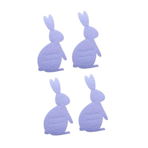 yanwuwa Bestecktaschen für Osterhasen, Stoffutensilien, Kaninchen, Bestecktaschen für Ostern, Feiern, Tischdekoration, 4 Stück yanwuwa Bestecktaschen für Osterhasen, Stoffutensilien, Kaninchen, Bestecktaschen für Ostern, Feiern, Tischdekoration, 4 Stück von yanwuwa