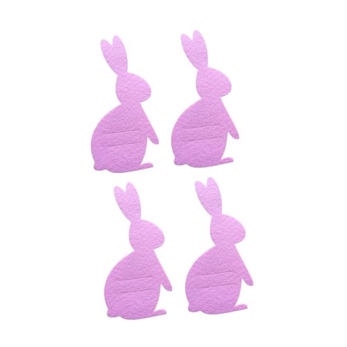 yanwuwa Bestecktaschen für Osterhasen, Stoffutensilien, Kaninchen, Bestecktaschen für Ostern, Feiern, Tischdekoration, 4 Stück yanwuwa Bestecktaschen für Osterhasen, Stoffutensilien, Kaninchen, Bestecktaschen für Ostern, Feiern, Tischdekoration, 4 Stück von yanwuwa