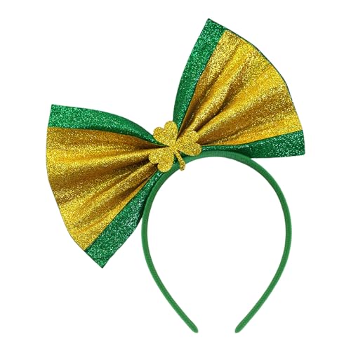 yanwuwa Buntes grünes Party-Stirnband, ideal zum Feiern des Patrick's Days, Dekoration für Festivals und Partyzubehör von yanwuwa