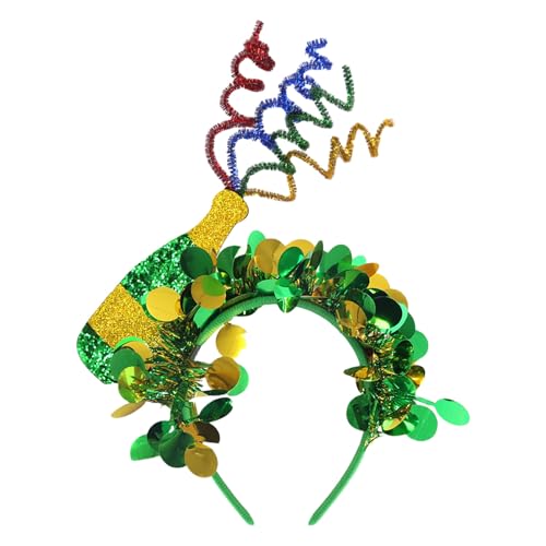 yanwuwa Buntes grünes Party-Stirnband, ideal zum Feiern des Patrick's Days, Dekoration für Festivals und Partyzubehör von yanwuwa