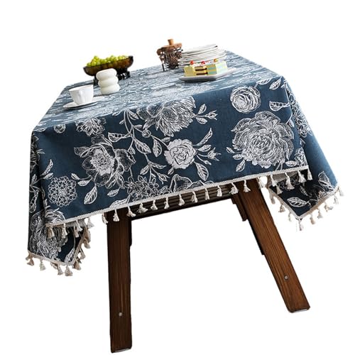 yanwuwa Elegante Tischdecke mit floralem Design, wasserdicht, Polyester, für Küche, Restaurant, Party, Dekoration, waschbare Tischdecke yanwuwa Elegante Tischdecke mit floralem Design, wasserdicht, Polyester, für Küche, Restaurant, Party, Dekoration, waschbare Tischdecke von yanwuwa
