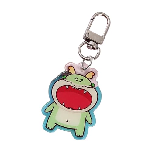 yanwuwa Lovely Wealth Dragon Charm Rings Portable Acrylic Decoration For School Bags Everyday Use Home Accessories Acrylic Keychains Dragon von yanwuwa