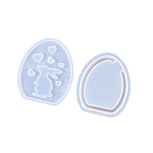 yanwuwa Silikonform mit ausgehöhlten Hasen zur Herstellung von Teelichthaltern, Heimdekoration, Epoxidharz-Formen von yanwuwa