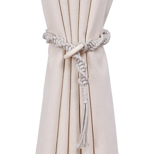 yanwuwa Vorhang-Raffhalter, dekorative Raffhalter, Halter für stilvolle Heimdekoration, Seil, einfache Halter, Raffhalter für Wohnzimmer yanwuwa Vorhang-Raffhalter, dekorative Raffhalter, Halter für stilvolle Heimdekoration, Seil, einfache Halter, Raffhalter für Wohnzimmer von yanwuwa