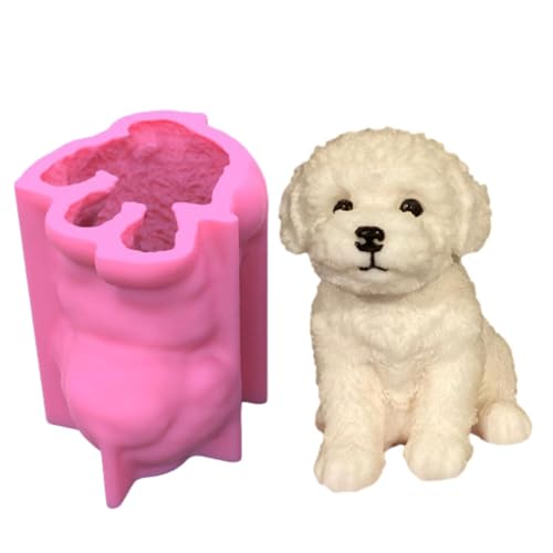 Hund Silikon Kerzenform Hund Gießform Silikon Kerzengießform Tier Gießformen Silikone Kerzengießform Silikonform Epoxidharz Tiere Für Schokolade, Fondant, Kuchendekoration, Seife, Sojawachs von yanzisura
