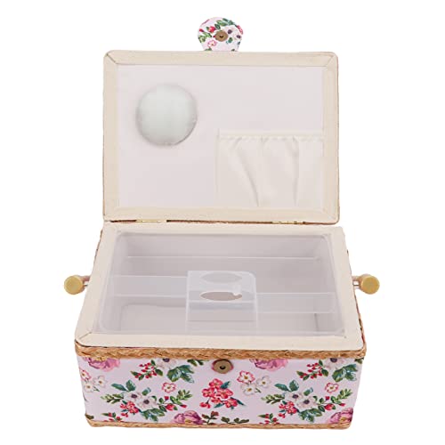YAOGOHUA Nähkorb, doppellagiges Design, großes Fassungsvermögen, bequemer Griff, Kleinigkeiten-Aufbewahrungsbox für Zuhause, Büro, Reisen YAOGOHUA Nähkorb, doppellagiges Design, großes Fassungsvermögen, bequemer Griff, Kleinigkeiten-Aufbewahrungsbox für Zuhause, Büro, Reisen von yaogohua