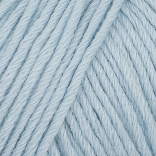Babysoft Baumwollgarn, Garn E-verse, 100 % Bio-Baumwolle, weich und hypoallergen, ideal für Baby-Stricken, Häkeln, Amigurumi & DIY-Projekte, Bio-Textil-zertifiziert, 50 g (3, 117 Babyblau) von yarn e-verse