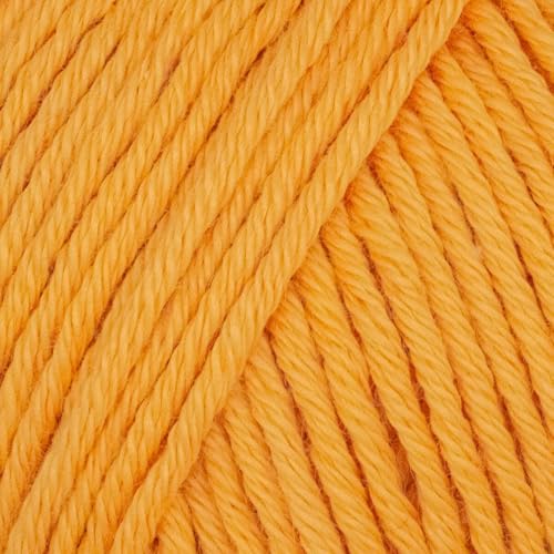 Babysoft Baumwollgarn, Garn E-verse, 100 % Bio-Baumwolle, weich und hypoallergen, ideal für Baby-Stricken, Häkeln, Amigurumi & DIY-Projekte, Bio-Textil-zertifiziert, 50 g (3, 118 Orange) von yarn e-verse