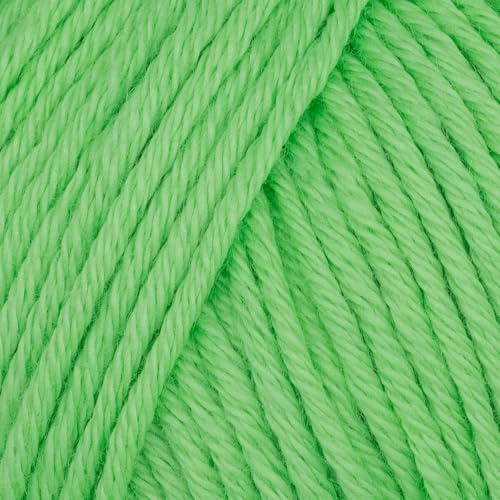Babysoft Baumwollgarn, Garn E-verse, 100 % Bio-Baumwolle, weich und hypoallergen, ideal für Baby-Stricken, Häkeln, Amigurumi & DIY-Projekte, Bio-Textil-zertifiziert, 50 g (3, 121 Grün) von yarn e-verse