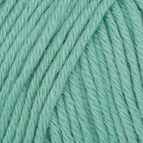 Babysoft Baumwollgarn, Garn E-verse, 100 % Bio-Baumwolle, weich und hypoallergen, ideal für Baby-Stricken, Häkeln, Amigurumi & DIY-Projekte, Bio-Textil-zertifiziert, 50 g (3, 122 Minzgrün) von yarn e-verse