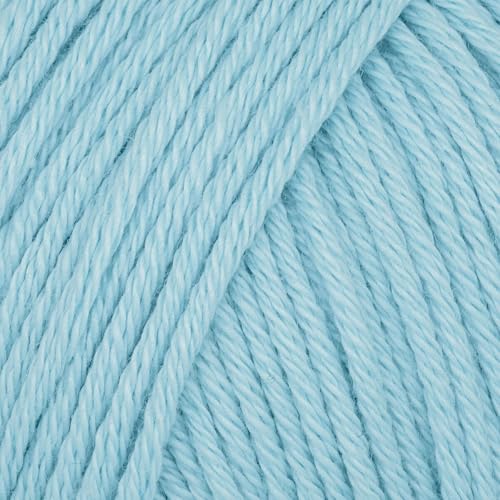 Babysoft Baumwollgarn, Garn E-verse, 100 % Bio-Baumwolle, weich und hypoallergen, ideal für Baby-Stricken, Häkeln, Amigurumi- & DIY-Projekte, Bio-Textil-zertifiziert, 50 g (3, 123 Blau) von yarn e-verse