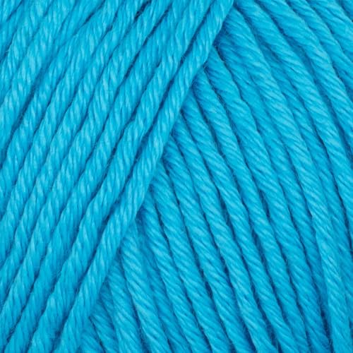 Babysoft Baumwollgarn, Garn E-verse, 100 % Bio-Baumwolle, weich und hypoallergen, ideal für Baby-Stricken, Häkeln, Amigurumi & DIY-Projekte, Bio-Textil-zertifiziert, 50 g (3, 124 Himmelblau) von yarn e-verse
