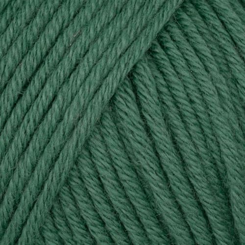 Babysoft Baumwollgarn, Garn E-verse, 100 % Bio-Baumwolle, weich und hypoallergen, ideal für Baby-Stricken, Häkeln, Amigurumi & DIY-Projekte, Bio-Textil-zertifiziert, 50 g (3, 127 Dunkelgrün) von yarn e-verse