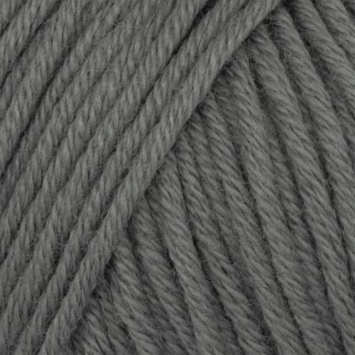 Babysoft Baumwollgarn, Garn E-verse, 100 % Bio-Baumwolle, weich und hypoallergen, ideal für Baby-Stricken, Häkeln, Amigurumi- und DIY-Projekte, Bio-Textil-zertifiziert, 50 g (3, 135 Aschgrau) von yarn e-verse
