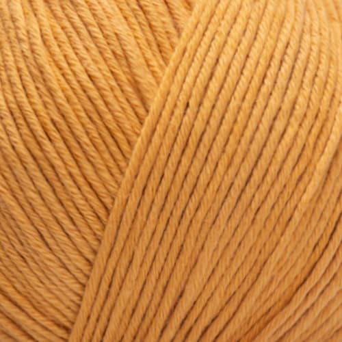 Babysoft Baumwollgarn, Garn E-verse, 100 % Bio-Baumwolle, weich und hypoallergen, ideal für Baby-Stricken, Häkeln, Amigurumi- und DIY-Projekte, Bio-Textil-zertifiziert, 50 g (3, 143 Senf) von yarn e-verse