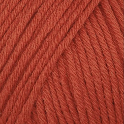Babysoft Baumwollgarn, Garn E-verse, 100 % Bio-Baumwolle, weich und hypoallergen, ideal für Baby-Stricken, Häkeln, Amigurumi- & DIY-Projekte, Bio-Textil-zertifiziert, 50 g (3, 145 Terracotta) von yarn e-verse