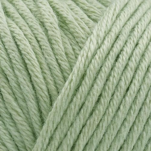 Babysoft Baumwollgarn, Garn E-verse, 100 % Bio-Baumwolle, weich und hypoallergen, ideal für Baby-Stricken, Häkeln, Amigurumi & DIY-Projekte, Bio-Textil-zertifiziert, 50 g (3, 148 Pastellgrün) von yarn e-verse