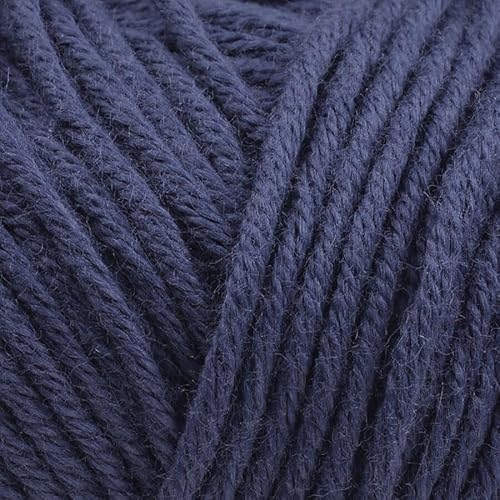 Babysoft Baumwollgarn, Garn E-verse, 100 % Bio-Baumwolle, weich und hypoallergen, ideal für Baby-Stricken, Häkeln, Amigurumi & DIY-Projekte, Bio-Textil-zertifiziert, 50 g (3, 150 Mitternachtsblau) von yarn e-verse