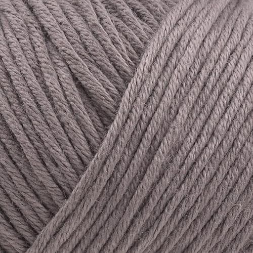 Babysoft Baumwollgarn, Garn E-verse, 100 % Bio-Baumwolle, weich und hypoallergen, ideal für Baby-Stricken, Häkeln, Amigurumi- & DIY-Projekte, Bio-Textil-zertifiziert, 50 g (3, 152 Taupe) von yarn e-verse