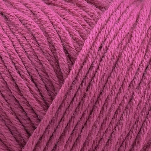 Babysoft Baumwollgarn, Garn E-verse, 100 % Bio-Baumwolle, weich und hypoallergen, ideal für Baby-Stricken, Häkeln, Amigurumi & DIY-Projekte, Bio-Textil-zertifiziert, 50 g (3, 154 Berry Pink) von yarn e-verse
