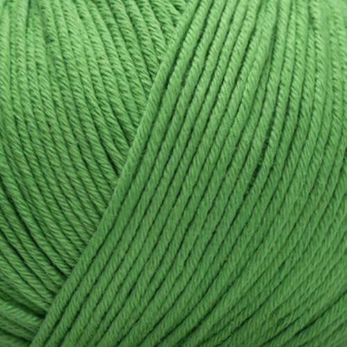 Babysoft Baumwollgarn, Garn E-verse, 100% Bio-Baumwolle, weich & hypoallergen, ideal für Baby-Stricken, Häkeln, Amigurumi & DIY-Projekte, Bio-Textil-zertifiziert, 50g (3, 140 Waldgrün) von yarn e-verse