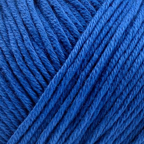 Babysoft Baumwollgarn, Garn E-verse, 100% Bio-Baumwolle, weich & hypoallergen, ideal für Baby-Stricken, Häkeln, Amigurumi & DIY-Projekte, Bio-Textil-zertifiziert, 50g (3, 149 Königsblau) von yarn e-verse
