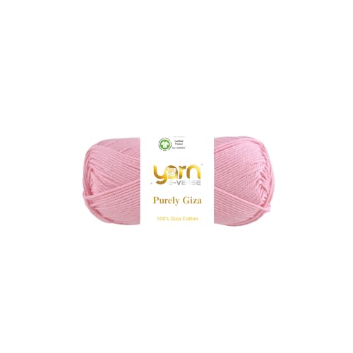 Purely Giza, Garn E-Verse, 100 % Gizeh, ägyptisches Baumwollgarn, mattes Finish, 50 g/125 m Knäuel, weiches Garn zum Stricken und Häkeln, merzerisiert, nicht spalten, ideal für Baby- und Purely Giza, Garn E-Verse, 100 % Gizeh, ägyptisches Baumwollgarn, mattes Finish, 50 g/125 m Knäuel, weiches Garn zum Stricken und Häkeln, merzerisiert, nicht spalten, ideal für Baby- und von yarn e-verse