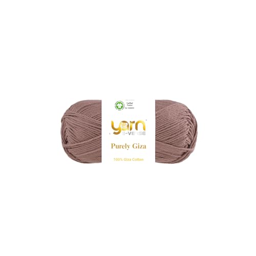 Purely Giza, Garn E-Verse, 100 % Gizeh, ägyptisches Baumwollgarn, mattes Finish, 50 g/125 m Knäuel, weiches Garn zum Stricken und Häkeln, merzerisiert, nicht spalten, ideal für Baby- und Purely Giza, Garn E-Verse, 100 % Gizeh, ägyptisches Baumwollgarn, mattes Finish, 50 g/125 m Knäuel, weiches Garn zum Stricken und Häkeln, merzerisiert, nicht spalten, ideal für Baby- und von yarn e-verse