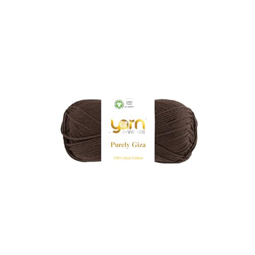 Purely Giza, Garn E-Verse, 100 % Gizeh, ägyptisches Baumwollgarn, mattes Finish, 50 g/125 m Knäuel, weiches Garn zum Stricken und Häkeln, merzerisiert, nicht spalten, ideal für Baby- und Purely Giza, Garn E-Verse, 100 % Gizeh, ägyptisches Baumwollgarn, mattes Finish, 50 g/125 m Knäuel, weiches Garn zum Stricken und Häkeln, merzerisiert, nicht spalten, ideal für Baby- und von yarn e-verse