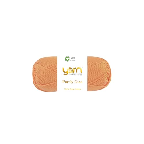 Purely Giza, Garn E-Verse, 100 % Gizeh, ägyptisches Baumwollgarn, mattes Finish, 50 g/125 m Knäuel, weiches Garn zum Stricken und Häkeln, merzerisiert, nicht spalten, ideal für Baby- und Purely Giza, Garn E-Verse, 100 % Gizeh, ägyptisches Baumwollgarn, mattes Finish, 50 g/125 m Knäuel, weiches Garn zum Stricken und Häkeln, merzerisiert, nicht spalten, ideal für Baby- und von yarn e-verse