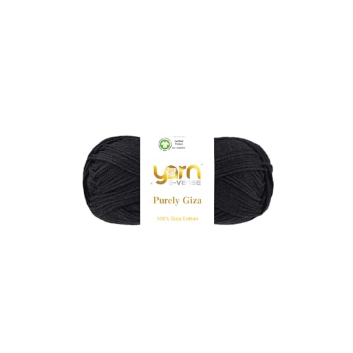 Purely Giza, Garn E-Verse, 100 % Gizeh, ägyptisches Baumwollgarn, mattes Finish, 50 g/125 m Knäuel, weiches Garn zum Stricken und Häkeln, merzerisiert, nicht spalten, ideal für Baby- und Purely Giza, Garn E-Verse, 100 % Gizeh, ägyptisches Baumwollgarn, mattes Finish, 50 g/125 m Knäuel, weiches Garn zum Stricken und Häkeln, merzerisiert, nicht spalten, ideal für Baby- und von yarn e-verse