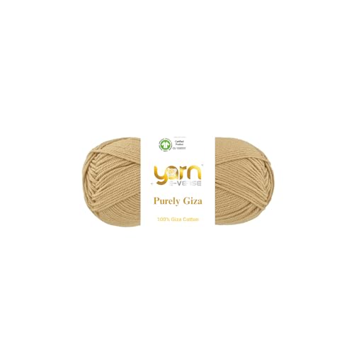 Purely Giza, Garn E-Verse, 100 % Gizeh, ägyptisches Baumwollgarn, mattes Finish, 50 g/125 m Knäuel, weiches Garn zum Stricken und Häkeln, merzerisiert, nicht spalten, ideal für Baby- und Purely Giza, Garn E-Verse, 100 % Gizeh, ägyptisches Baumwollgarn, mattes Finish, 50 g/125 m Knäuel, weiches Garn zum Stricken und Häkeln, merzerisiert, nicht spalten, ideal für Baby- und von yarn e-verse
