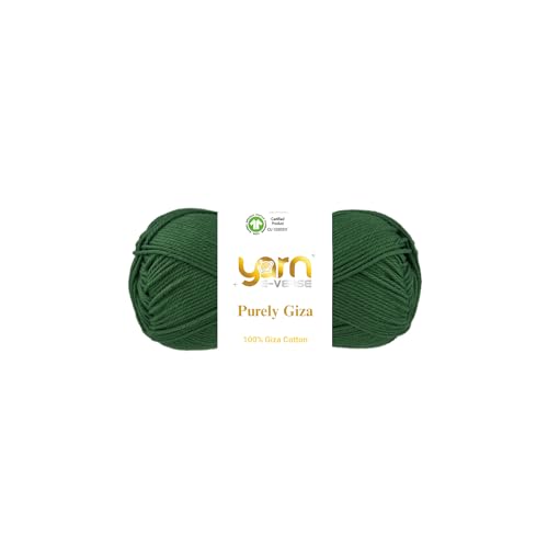 Purely Giza, Garn E-Verse, 100 % Gizeh, ägyptisches Baumwollgarn, mattes Finish, 50 g/125 m Knäuel, weiches Garn zum Stricken und Häkeln, merzerisiert, nicht spalten, ideal für Baby- und Purely Giza, Garn E-Verse, 100 % Gizeh, ägyptisches Baumwollgarn, mattes Finish, 50 g/125 m Knäuel, weiches Garn zum Stricken und Häkeln, merzerisiert, nicht spalten, ideal für Baby- und von yarn e-verse