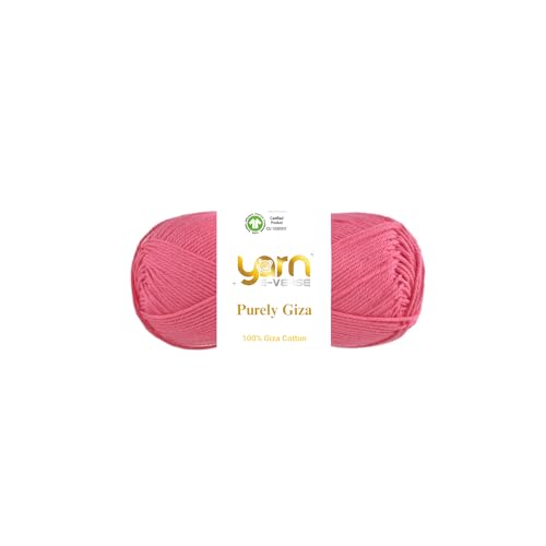 Purely Giza, Garn E-Verse, 100 % Gizeh, ägyptisches Baumwollgarn, mattes Finish, 50 g/125 m Knäuel, weiches Garn zum Stricken und Häkeln, merzerisiert, nicht spalten, ideal für Baby- und Purely Giza, Garn E-Verse, 100 % Gizeh, ägyptisches Baumwollgarn, mattes Finish, 50 g/125 m Knäuel, weiches Garn zum Stricken und Häkeln, merzerisiert, nicht spalten, ideal für Baby- und von yarn e-verse