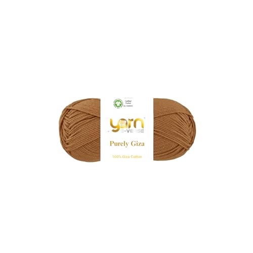 Purely Giza, Garn E-Verse, 100 % Gizeh, ägyptisches Baumwollgarn, mattes Finish, 50 g/125 m Knäuel, weiches Garn zum Stricken und Häkeln, merzerisiert, nicht spalten, ideal für Baby- und Purely Giza, Garn E-Verse, 100 % Gizeh, ägyptisches Baumwollgarn, mattes Finish, 50 g/125 m Knäuel, weiches Garn zum Stricken und Häkeln, merzerisiert, nicht spalten, ideal für Baby- und von yarn e-verse