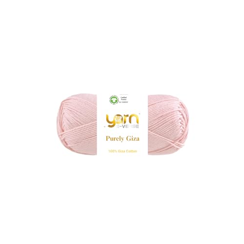 Purely Giza, Garn E-Verse, 100 % Gizeh, ägyptisches Baumwollgarn, mattes Finish, 50 g/125 m Knäuel, weiches Garn zum Stricken und Häkeln, merzerisiert, nicht spalten, ideal für Baby- und Purely Giza, Garn E-Verse, 100 % Gizeh, ägyptisches Baumwollgarn, mattes Finish, 50 g/125 m Knäuel, weiches Garn zum Stricken und Häkeln, merzerisiert, nicht spalten, ideal für Baby- und von yarn e-verse