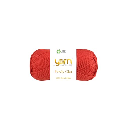 Purely Giza, Garn E-Verse, 100 % Gizeh, ägyptisches Baumwollgarn, mattes Finish, 50 g/125 m Knäuel, weiches Garn zum Stricken und Häkeln, merzerisiert, nicht spalten, ideal für Baby- und Purely Giza, Garn E-Verse, 100 % Gizeh, ägyptisches Baumwollgarn, mattes Finish, 50 g/125 m Knäuel, weiches Garn zum Stricken und Häkeln, merzerisiert, nicht spalten, ideal für Baby- und von yarn e-verse