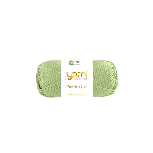 Purely Giza, Garn E-Verse, 100 % Gizeh, ägyptisches Baumwollgarn, mattes Finish, 50 g/125 m Knäuel, weiches Garn zum Stricken und Häkeln, merzerisiert, nicht spalten, ideal für Baby- und Purely Giza, Garn E-Verse, 100 % Gizeh, ägyptisches Baumwollgarn, mattes Finish, 50 g/125 m Knäuel, weiches Garn zum Stricken und Häkeln, merzerisiert, nicht spalten, ideal für Baby- und von yarn e-verse